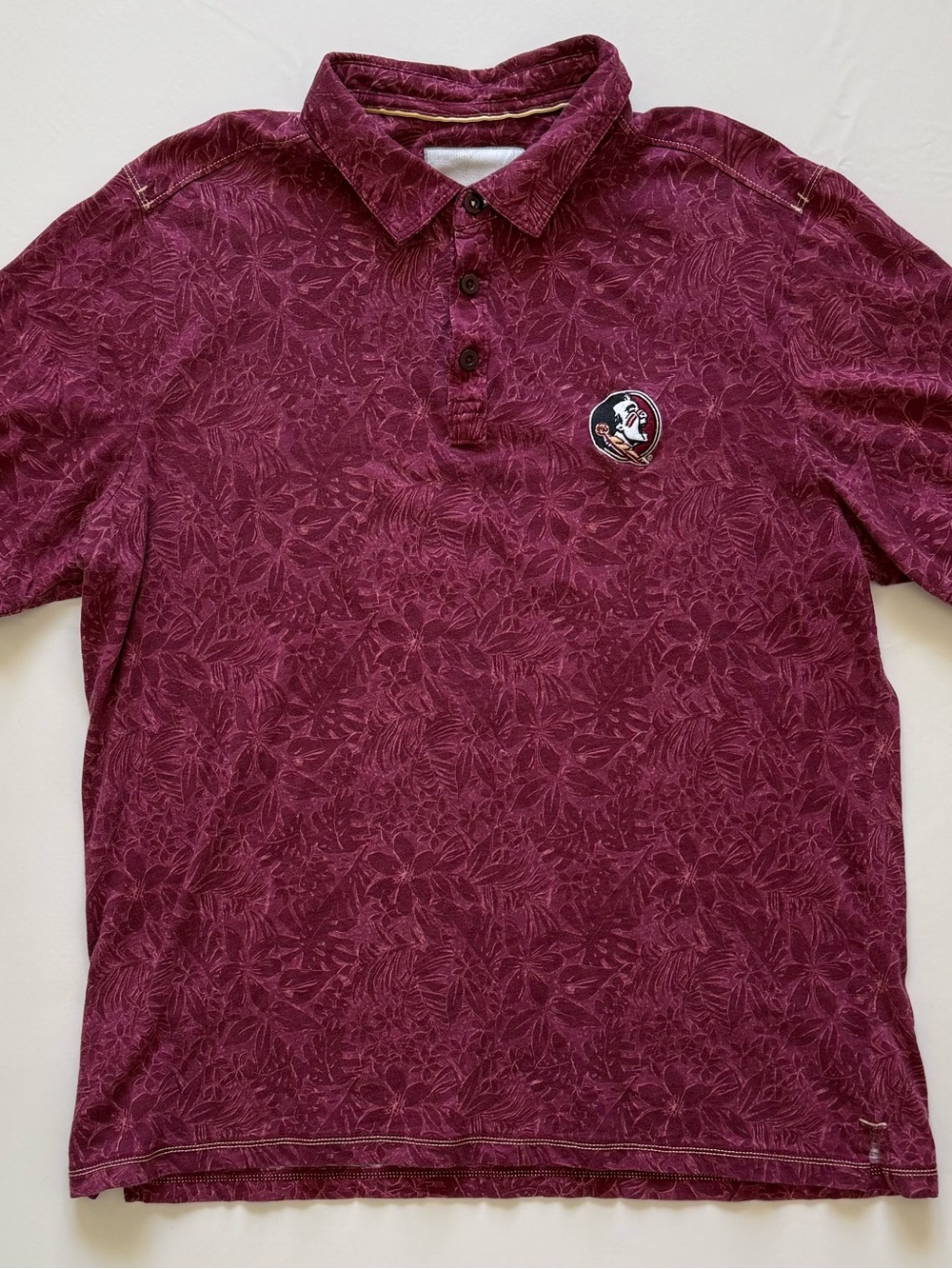 Men's Tommy Bahama Collegiate Series Florida State Floral Polo Shirt